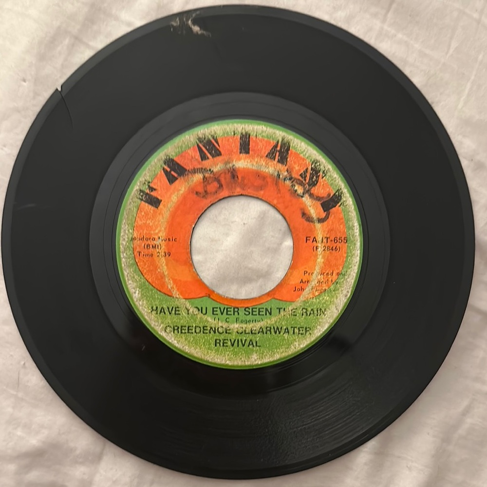Black and Orange Vinyl Record Media